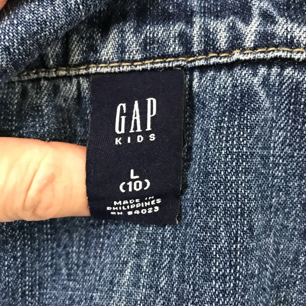Gap kids jean jacket size L 10